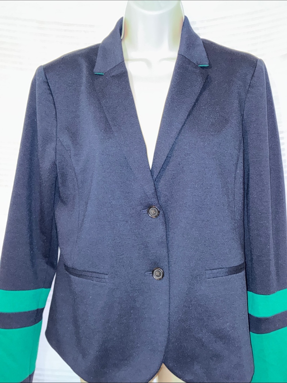 Gap, The Academy Blazer, Women’s Size 10, Blue and Green